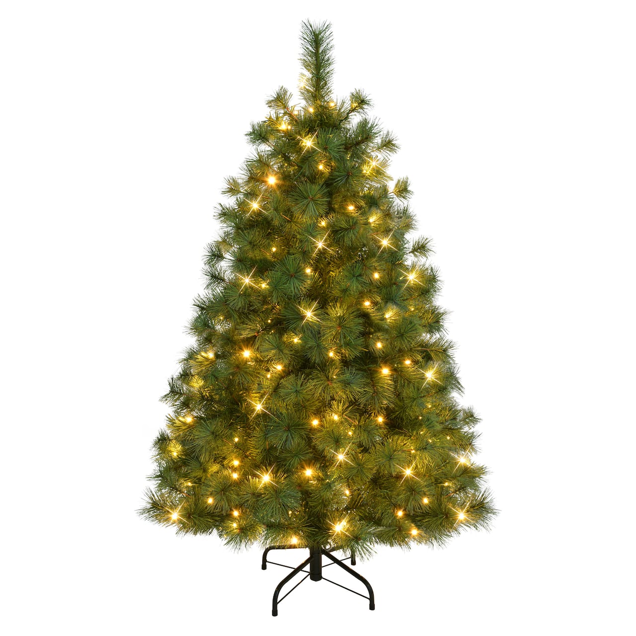 4.5ft. Pre-Lit Colorado Pine Artificial Christmas Tree, Dual Function LED Lights